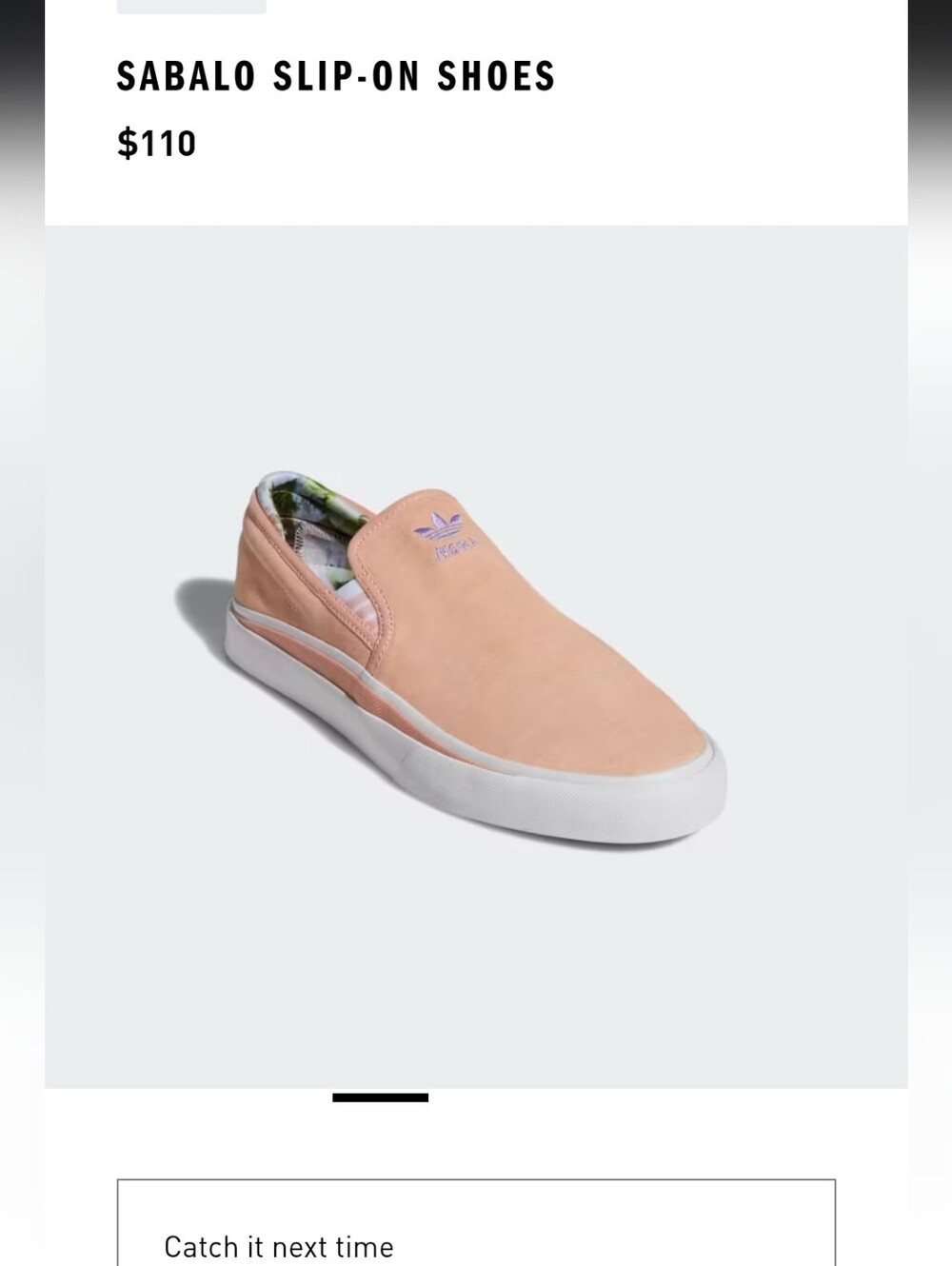 Nora Vasconcellos x adidas Sabalo Slip-On 'Clear Orange' Size 7/8.5